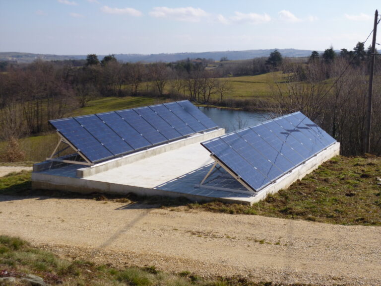 helioscop - photovoltaique - drome - ardèche - SERVICE - INSTALLATION DE PANNEAUX - Systeme au sol